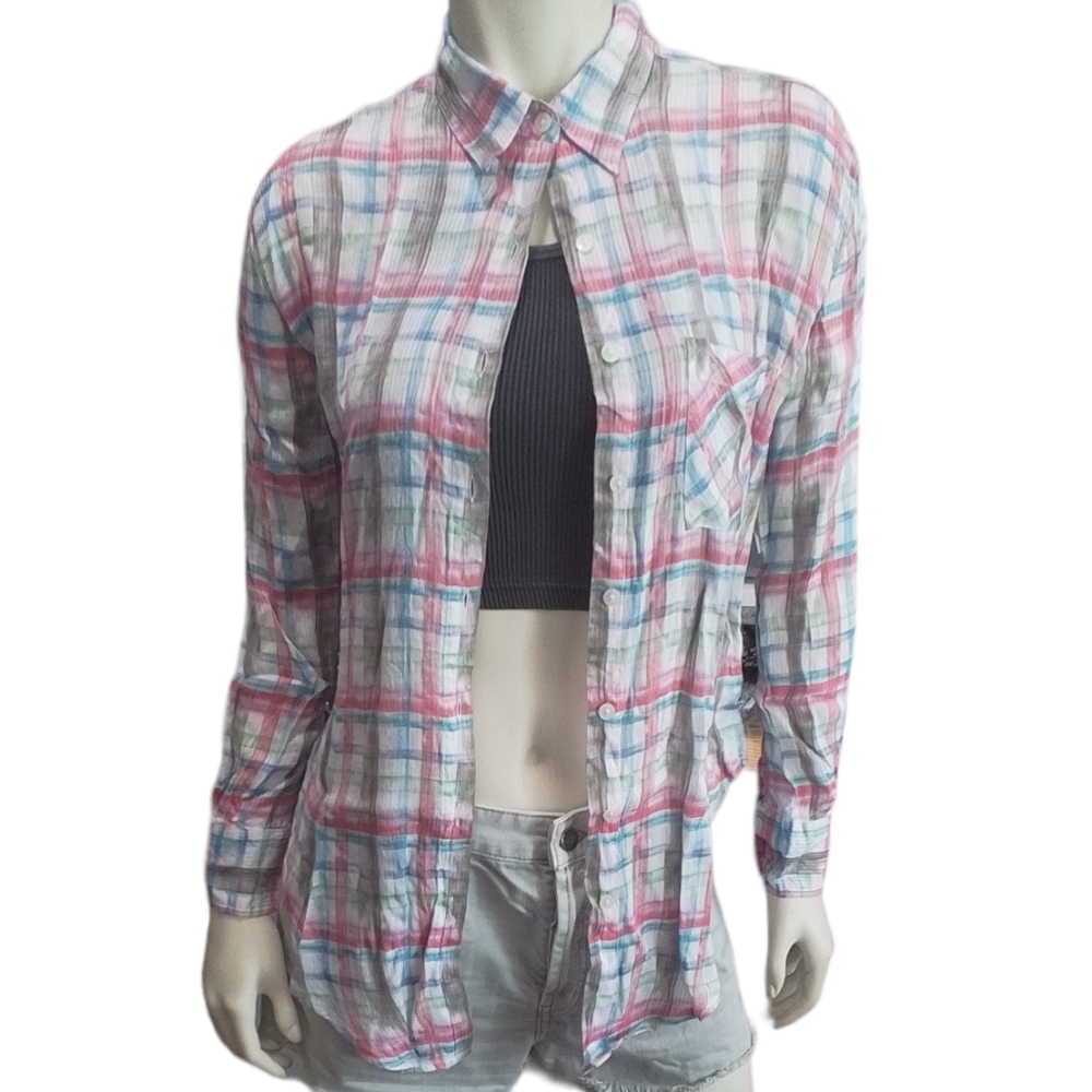 SALE❌️ Free People We the Free Tie Front Button Down Shirt